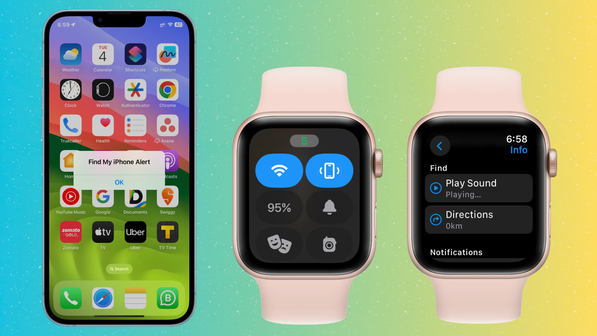 Locate your missing iPhone using your Apple Watch