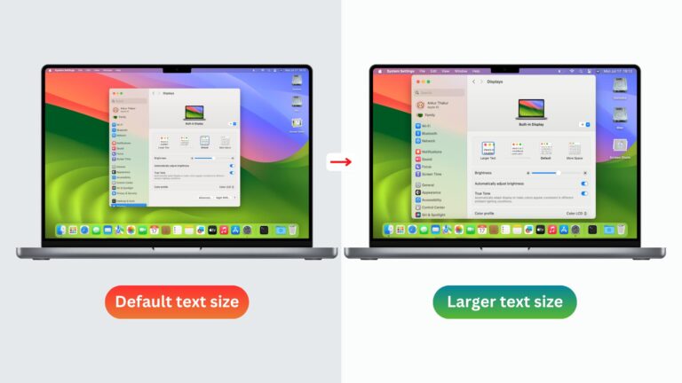5 ways to increase all or specific text size on Mac