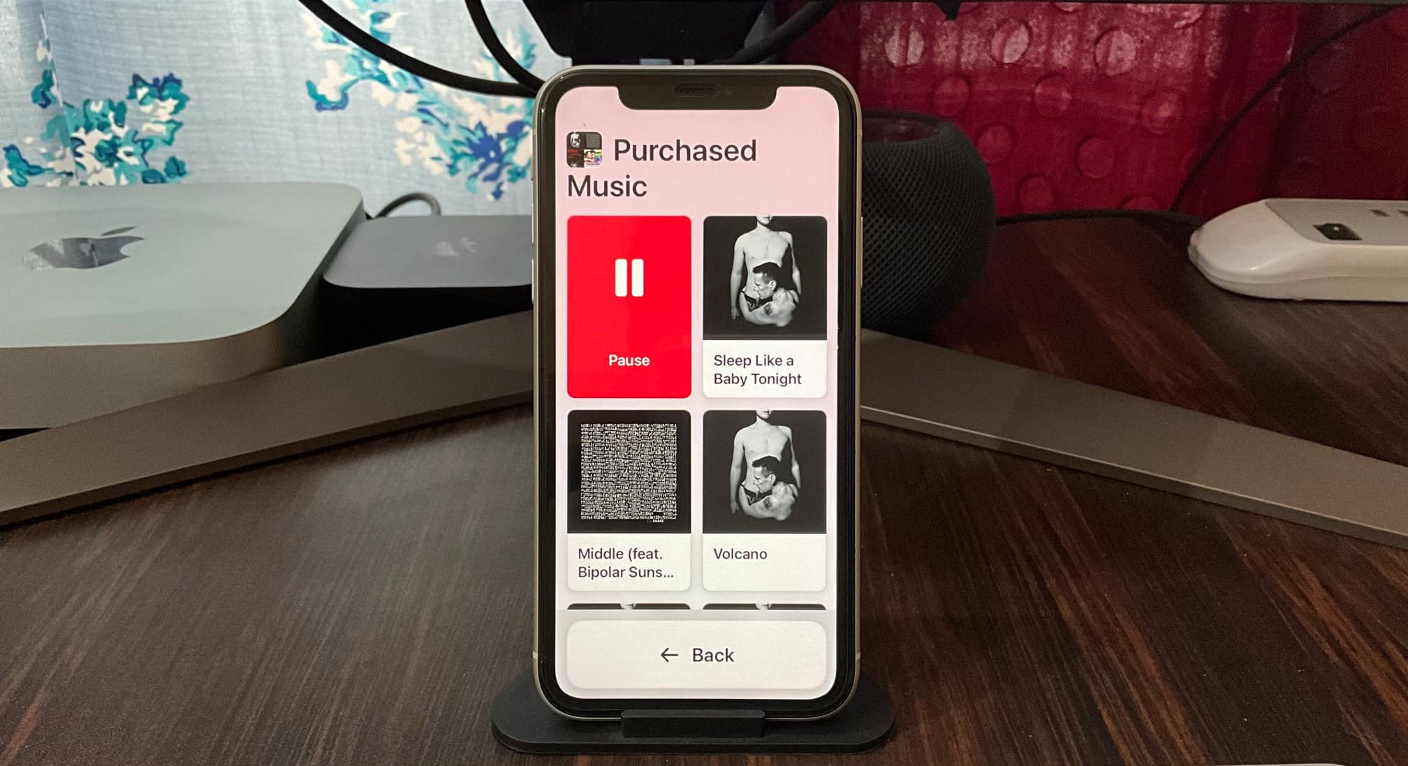 Music app during Assistive Access on iPhone