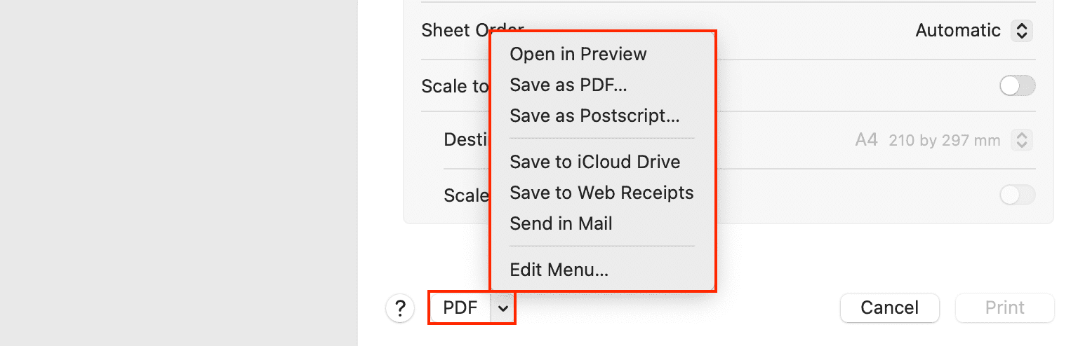 Print your presentation in Keynote on Mac