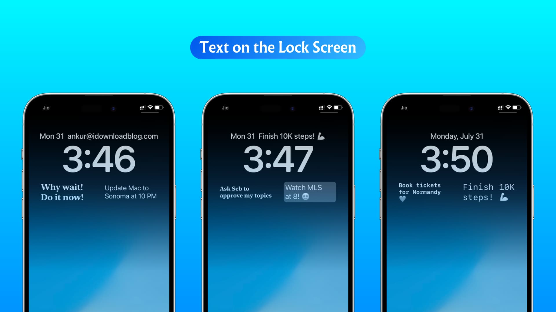 How to add custom text to your iPhone or iPad Lock Screen