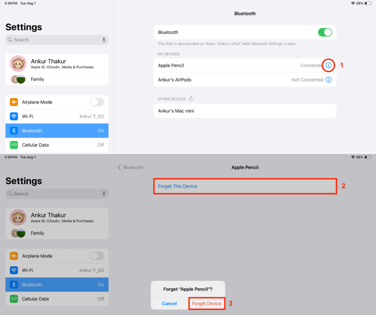 Fix Apple Pencil lagging or glitching when writing or sketching on iPad