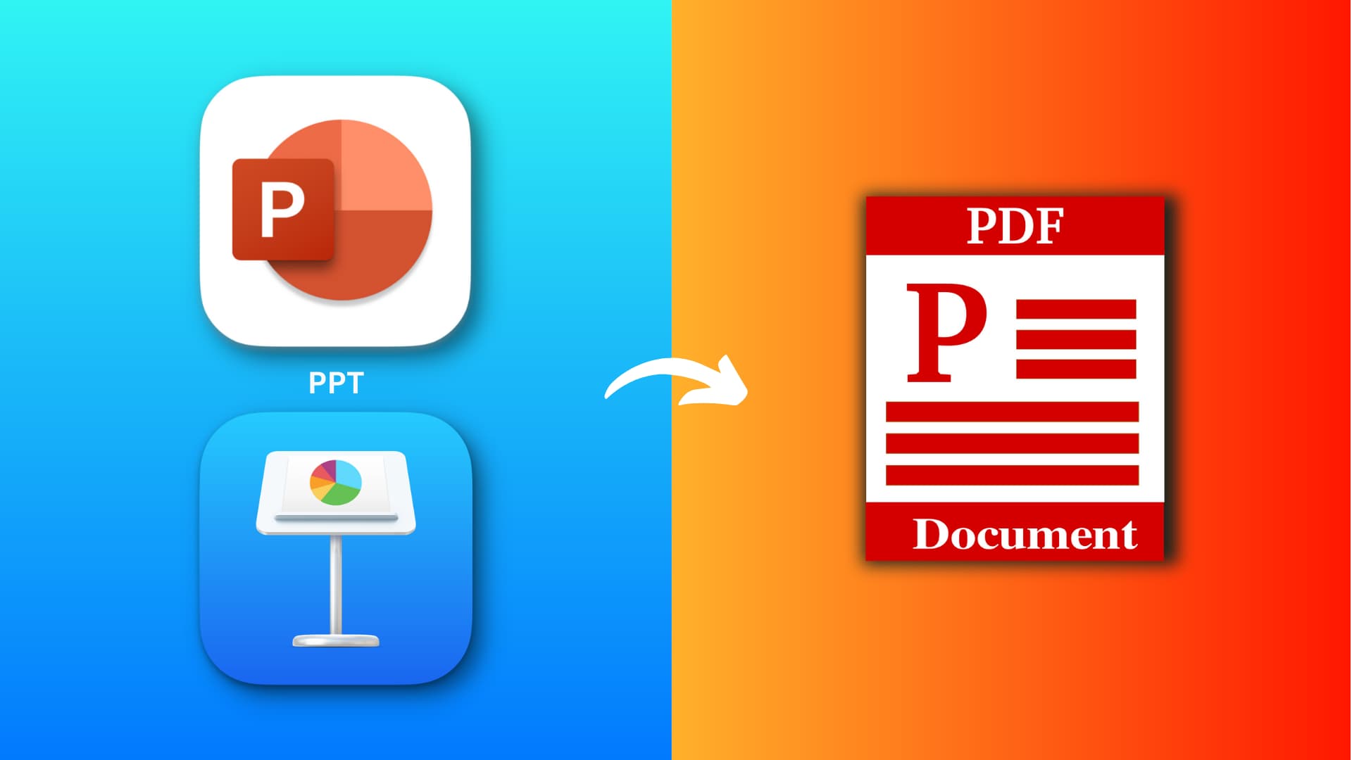 Turn PowerPoint and Keynote presentation to PDF