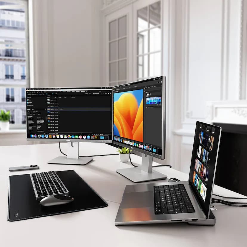 Satechi’s new Dual Dock Stand features several I/O ports and a built-in NVMe SSD enclosure