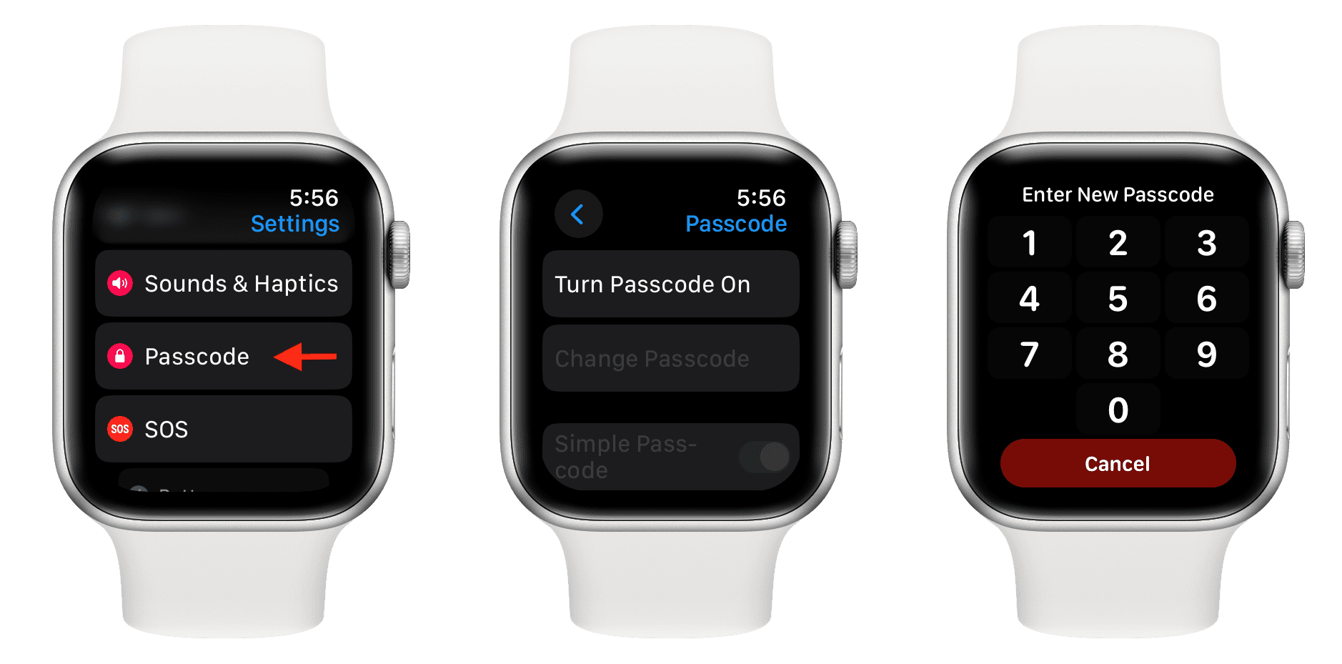 Turn On Passcode on Apple Watch