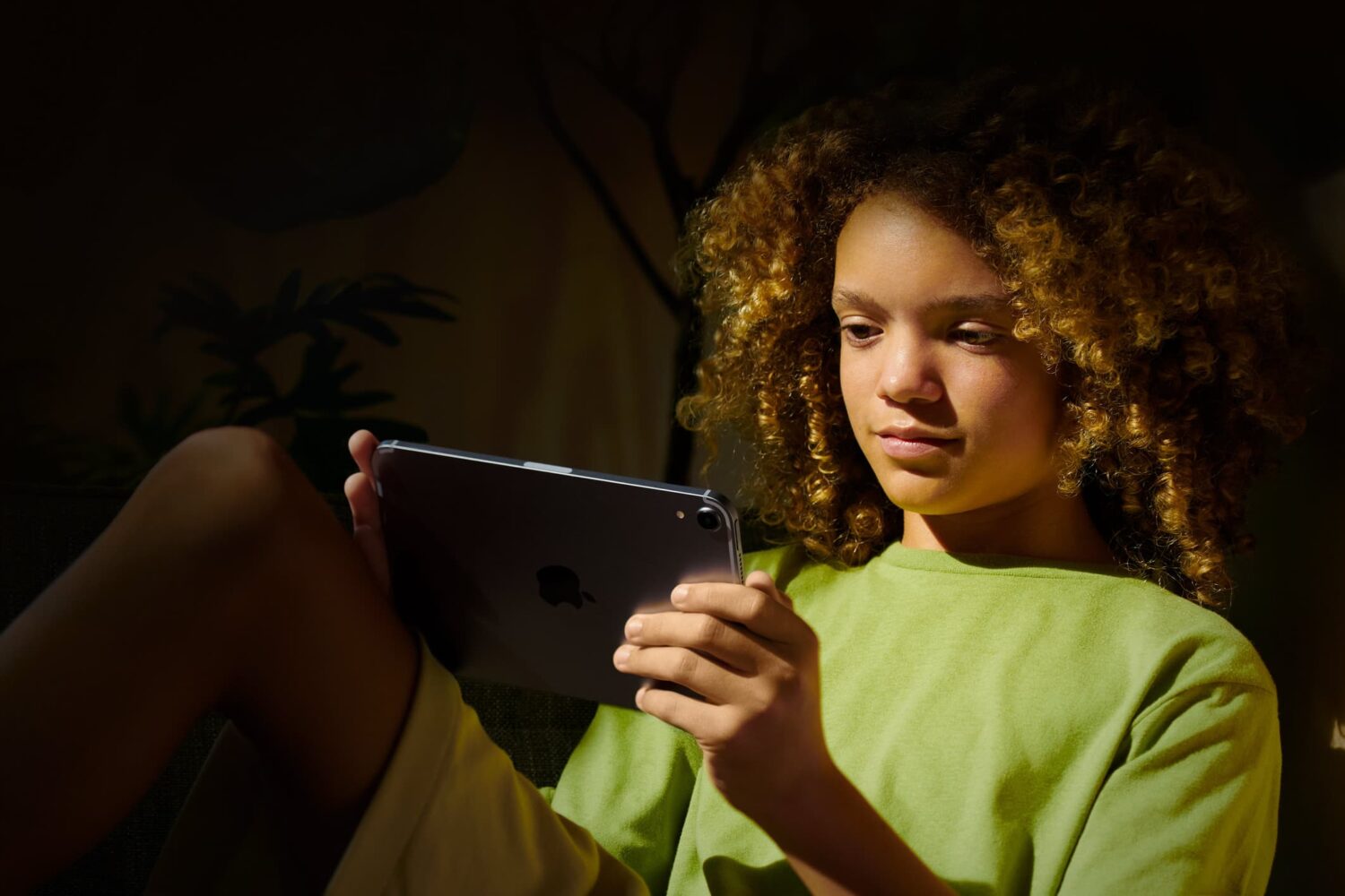 Child using iPad mini