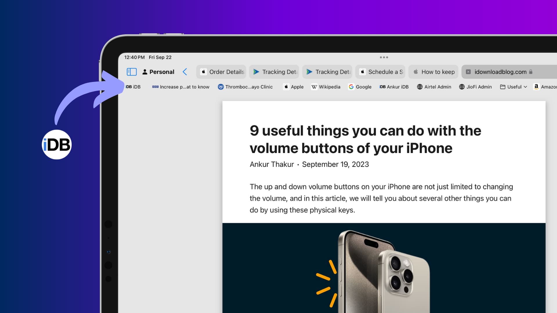 How to hide or show website icons in Safari Favorites Bar