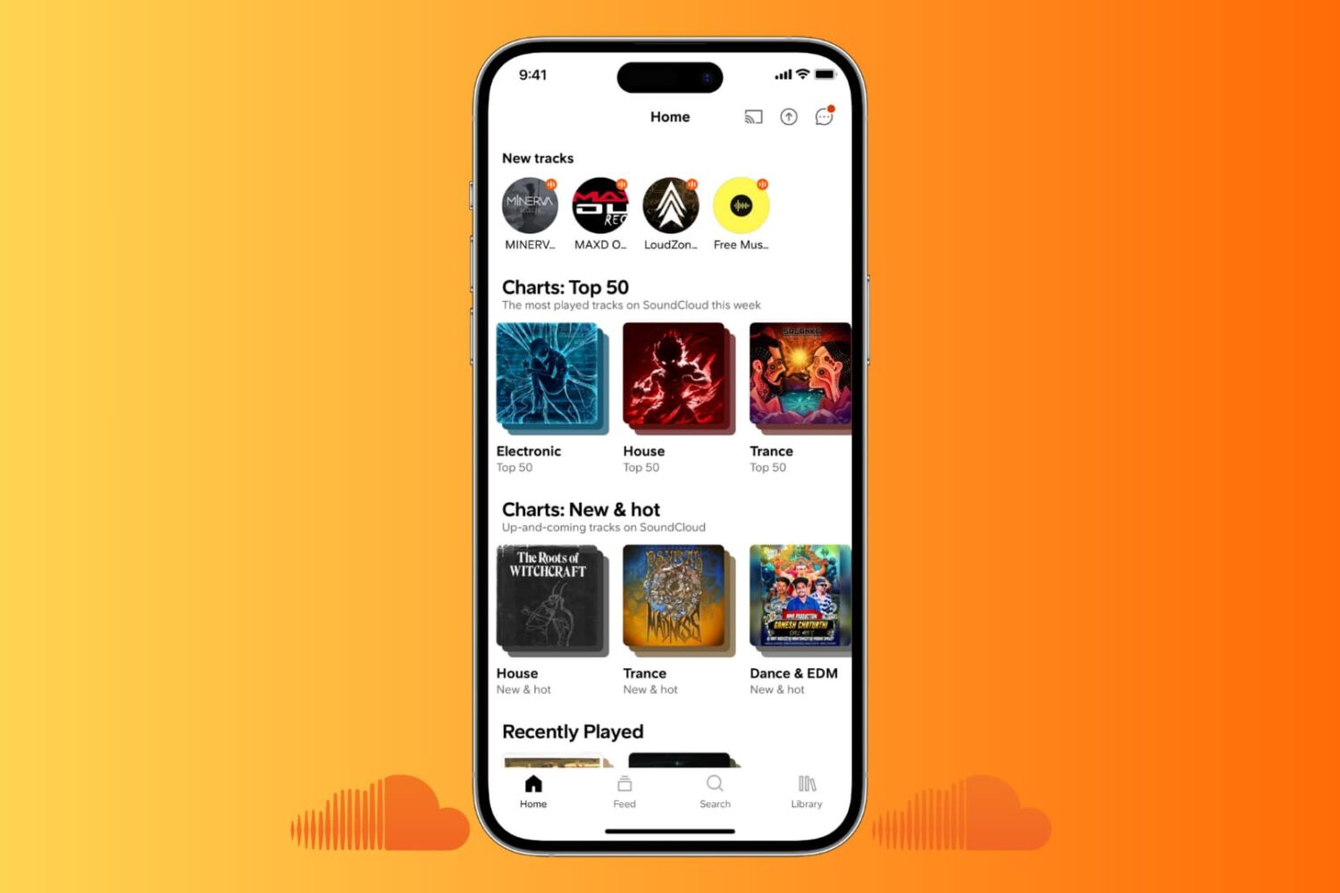 SoundCloud on iPhone