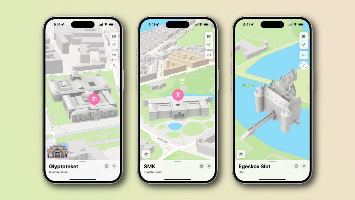 Redesigned Apple Maps with Look Around live in Denmark, Greece