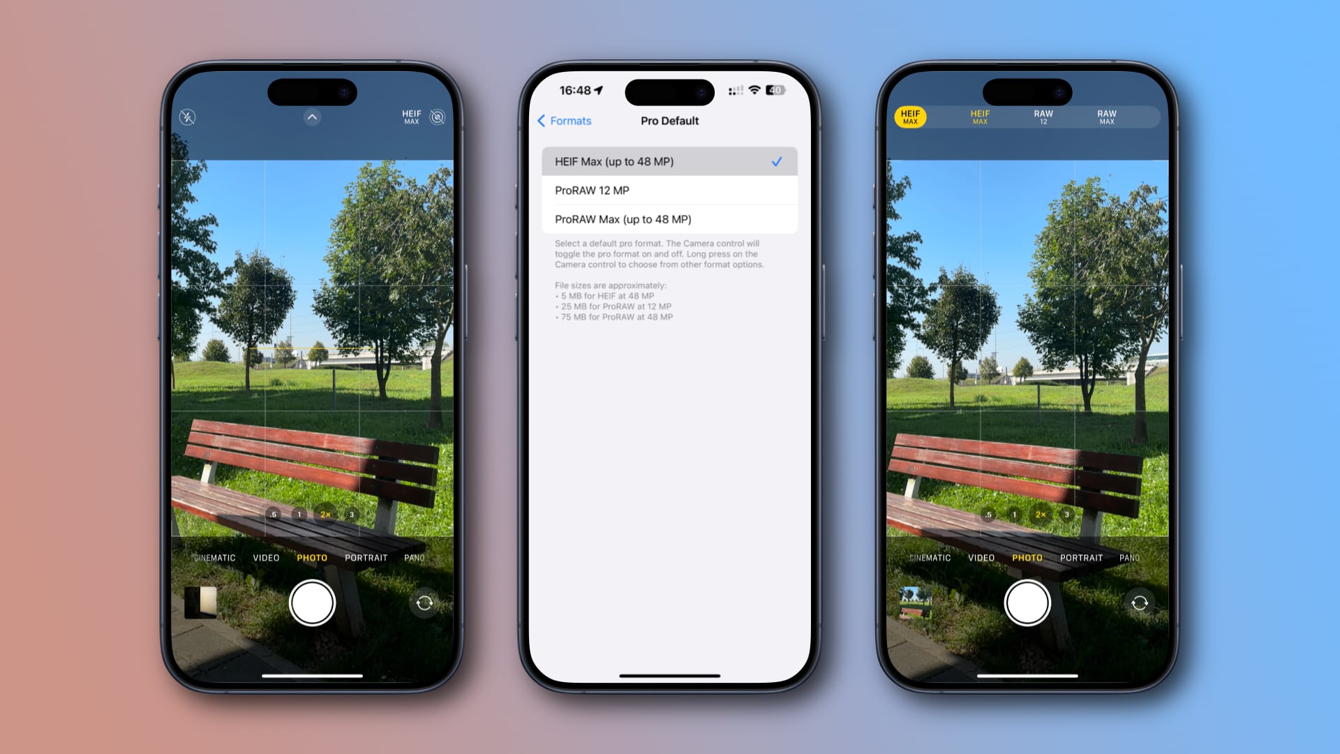 How to take 48MP HEIFF or JPEG photos on your iPhone