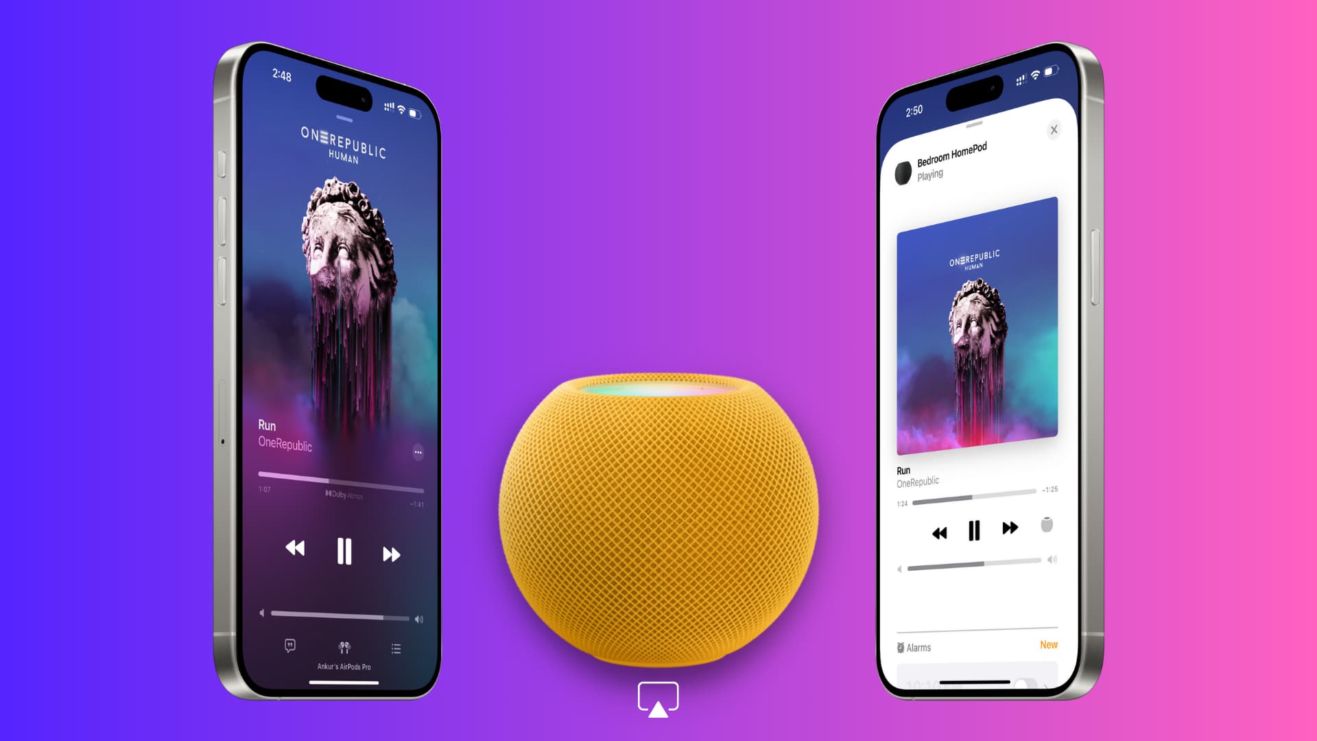 How to stop seeing full-screen HomePod playback transfer screens on iPhone