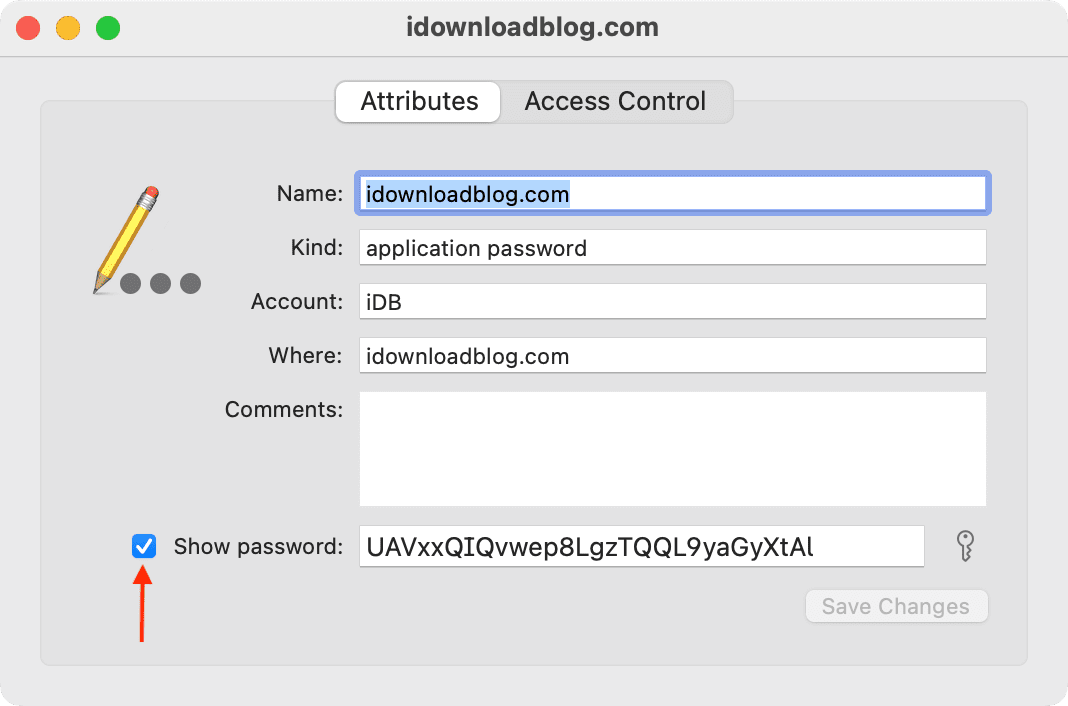 Show Password in Keychain Access on Mac