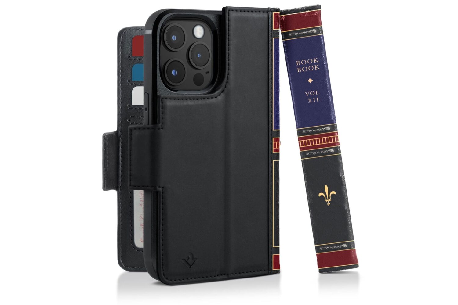 iPhone 14 Pro Max in Twelve South's Book Book vintage leather case
