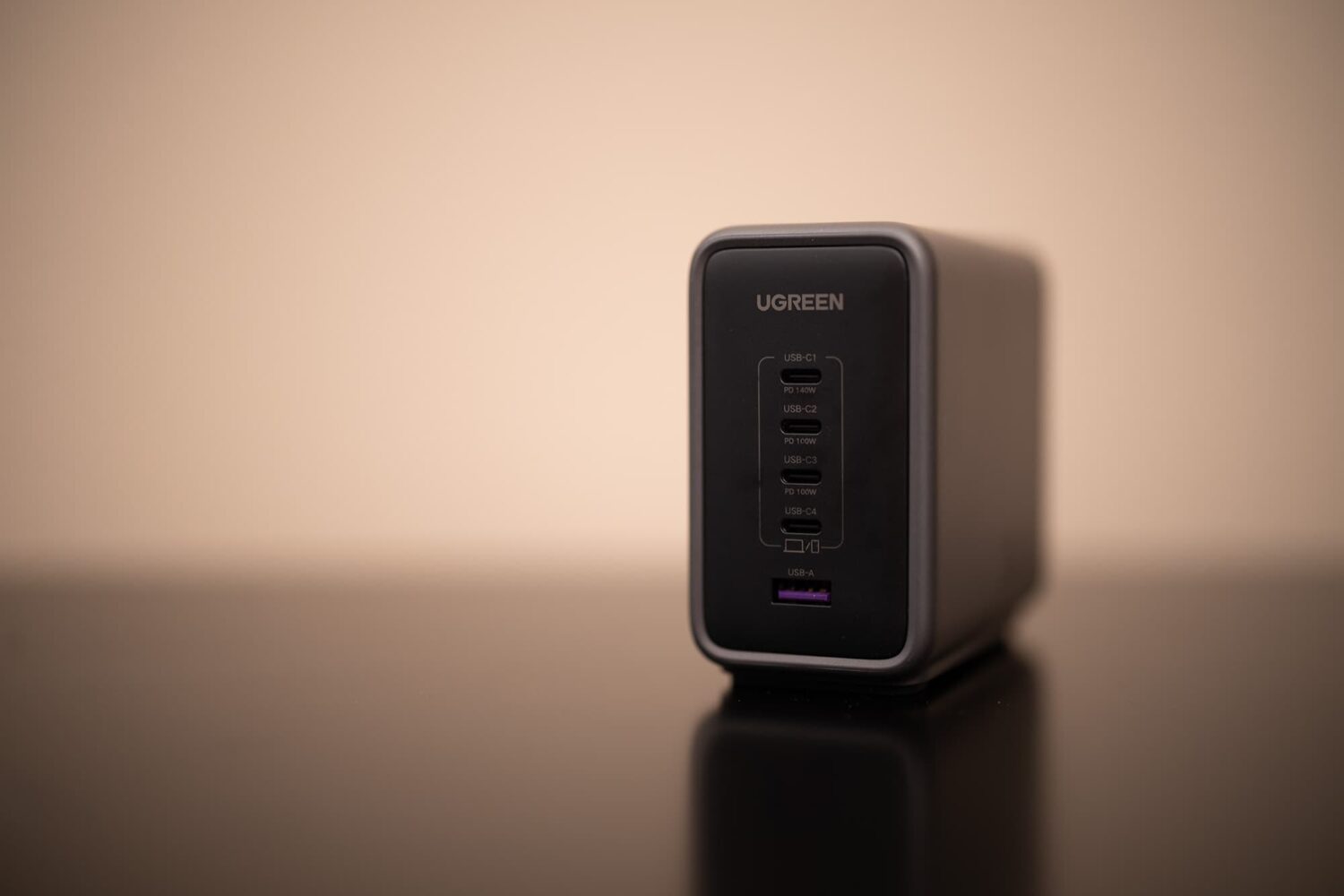 Ugreen Nexode 300W USB-C GaN desktop charger.