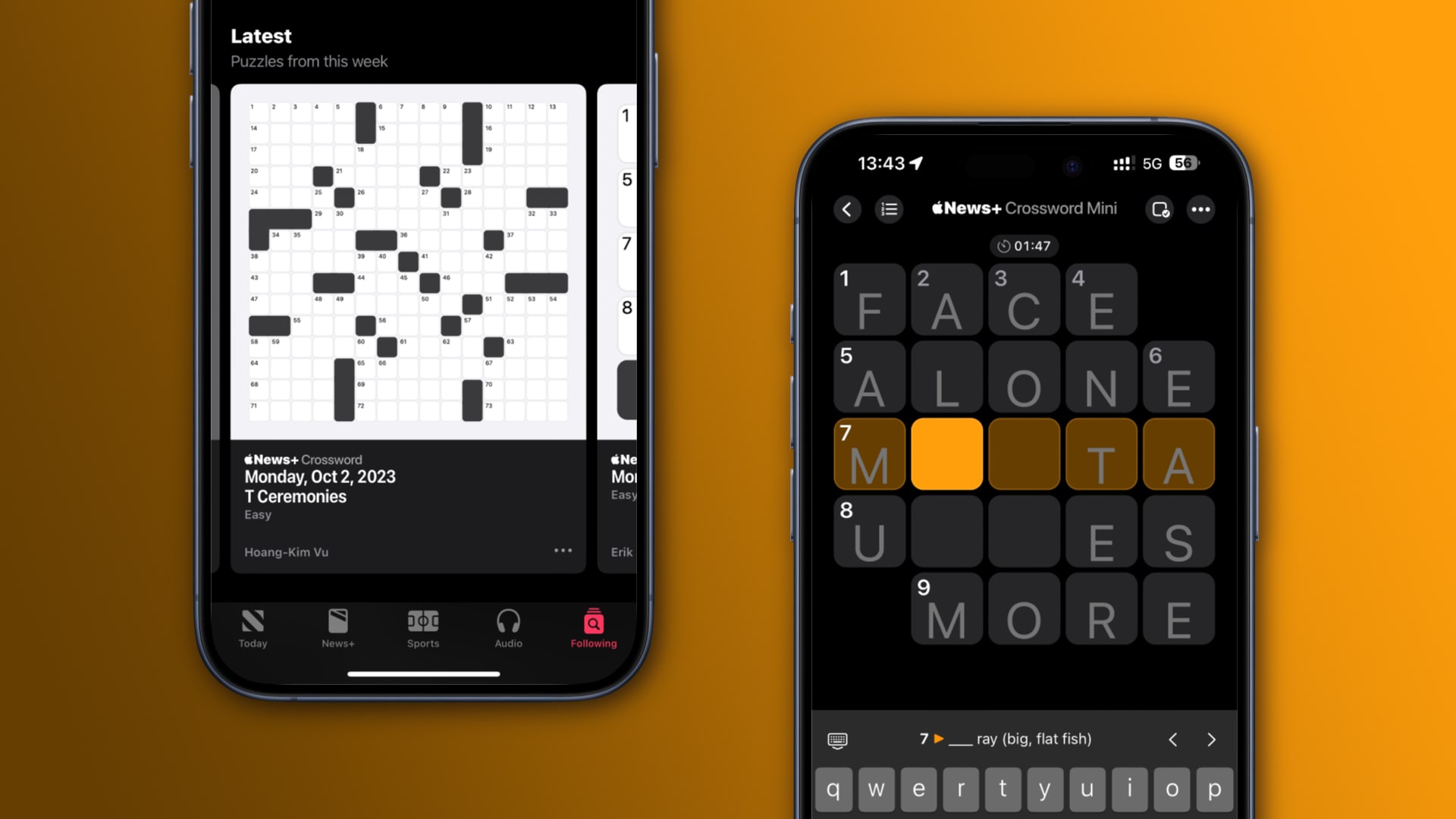 How to play NYT-style daily crossword puzzles on Apple News+