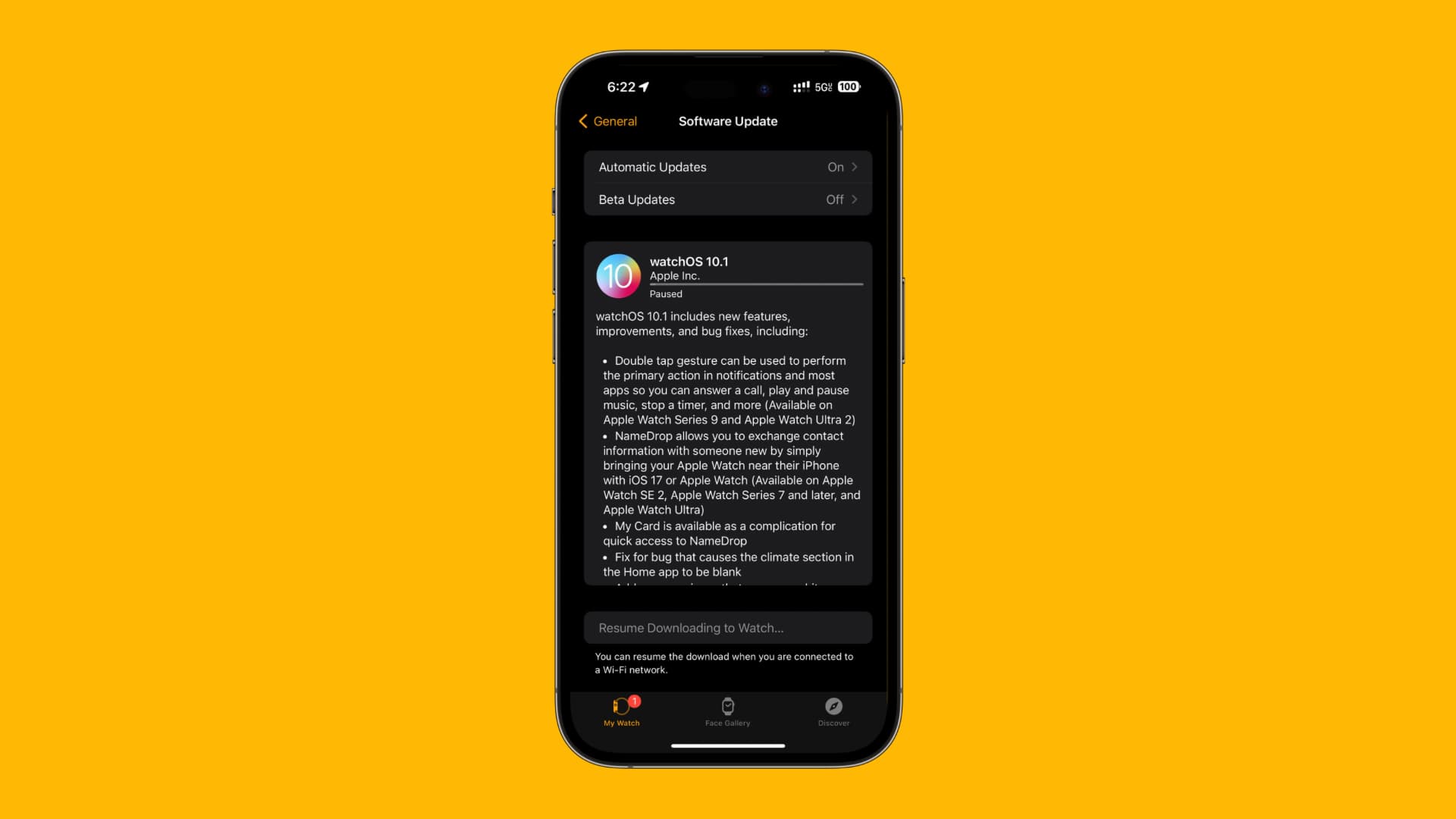 watchOS 10.1 brings Double Tap & NameDrop to select Apple Watches, fixes tons of bugs