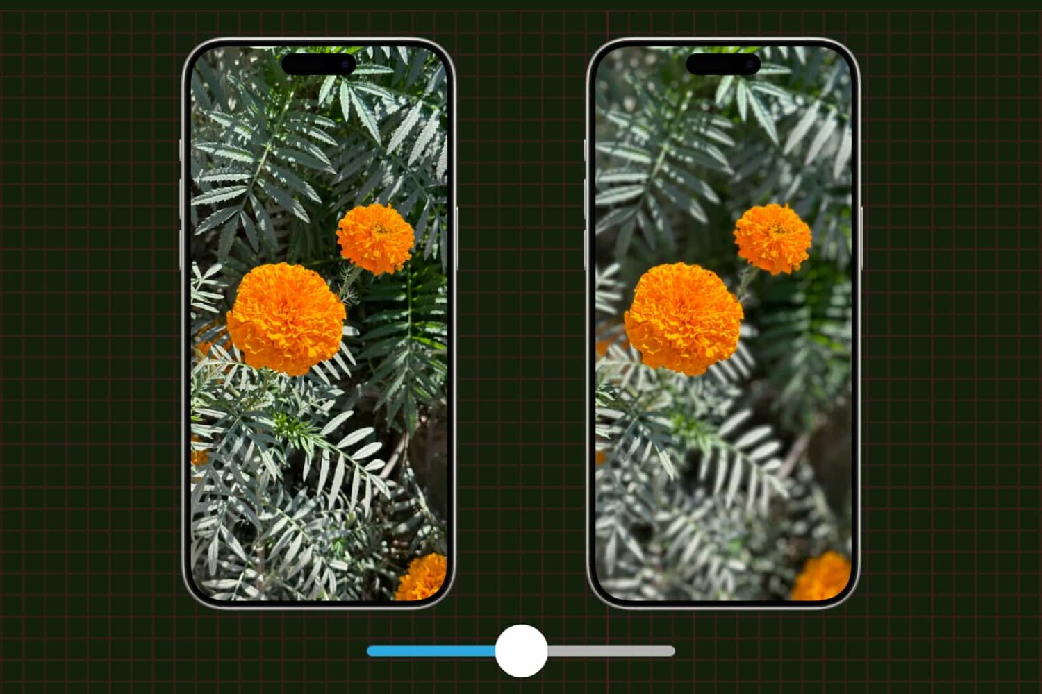 Adjust background blur for photo on iPhone