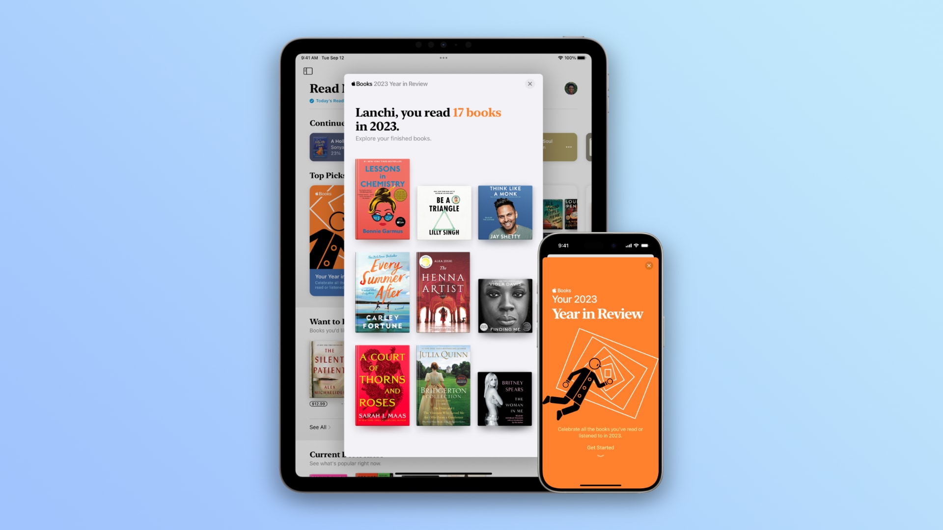 Year in Review on Apple Books on iPhone and iPad