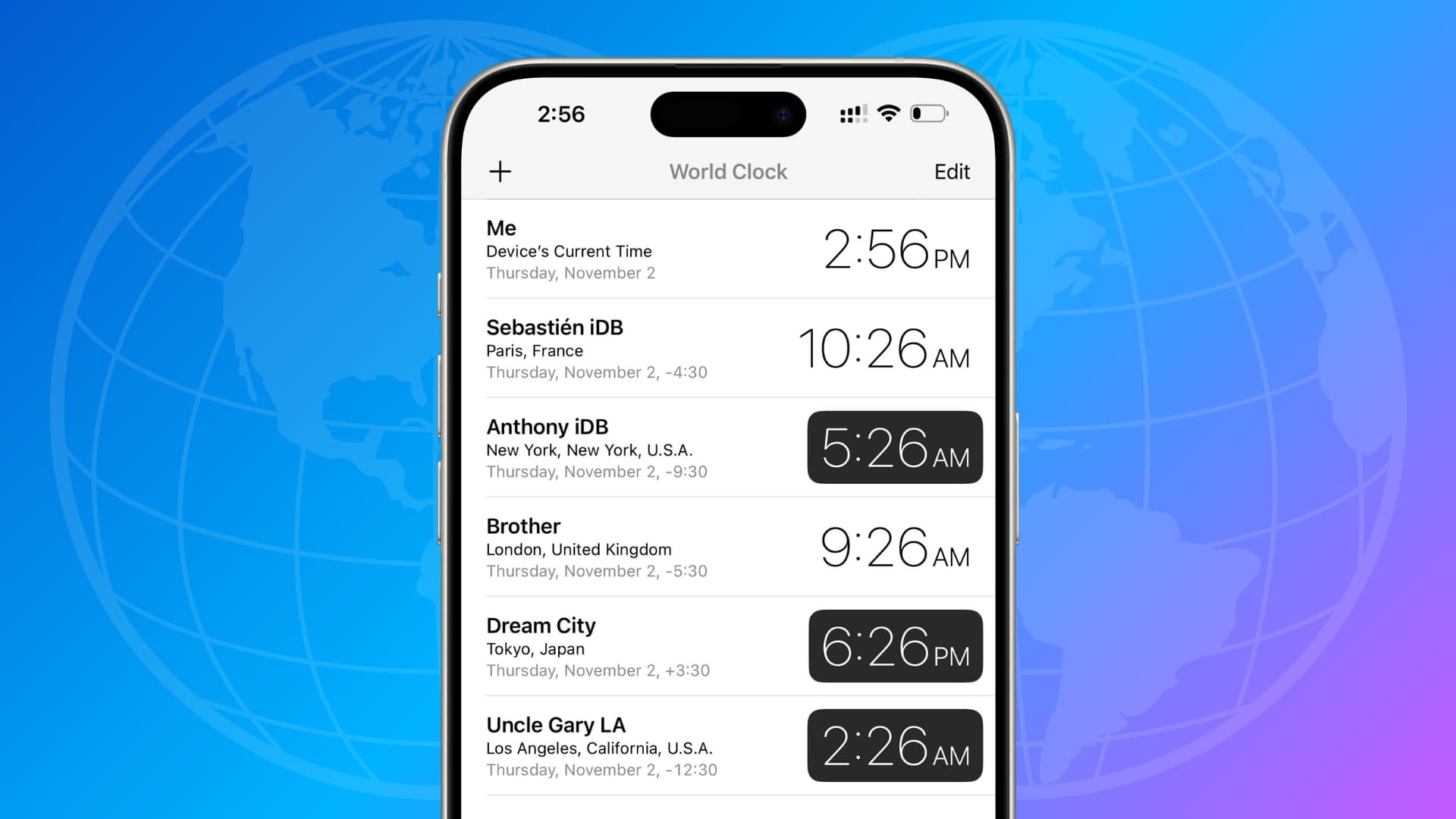 How to See Time in Multiple Time Zones on iPhone and iPad