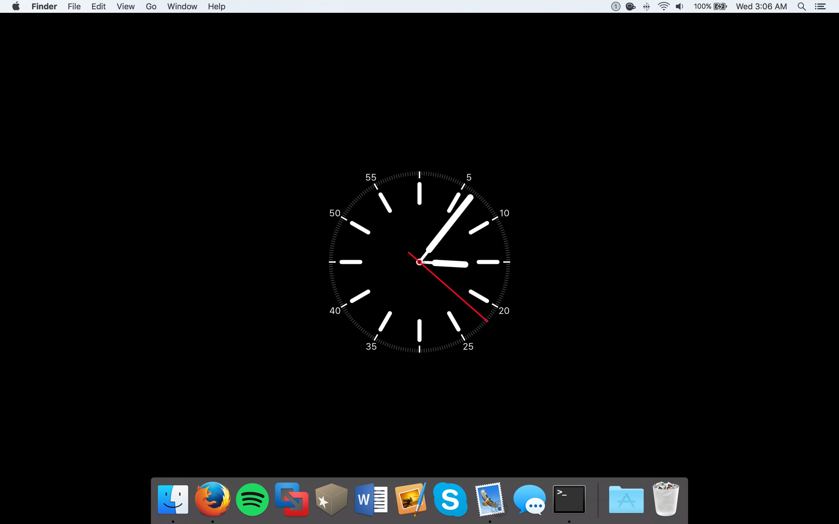 Screen saver set as Mac wallpaper