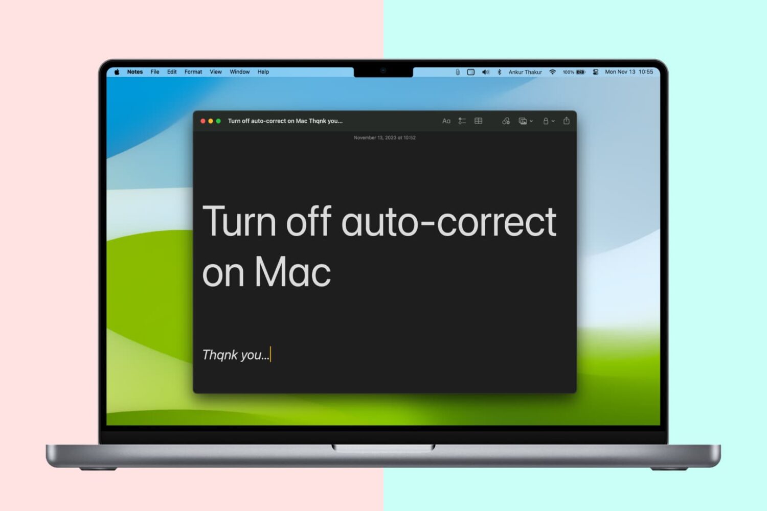 Turn off auto-correct on Mac