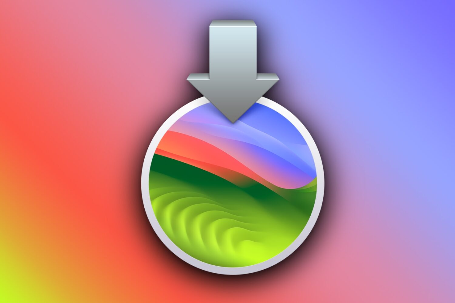 The macOS Sonoma installer icon