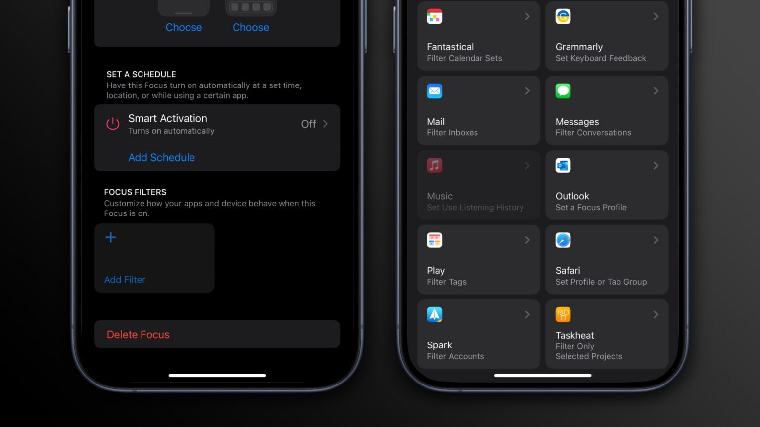 How to pause Apple Music listening history with a Focus filter