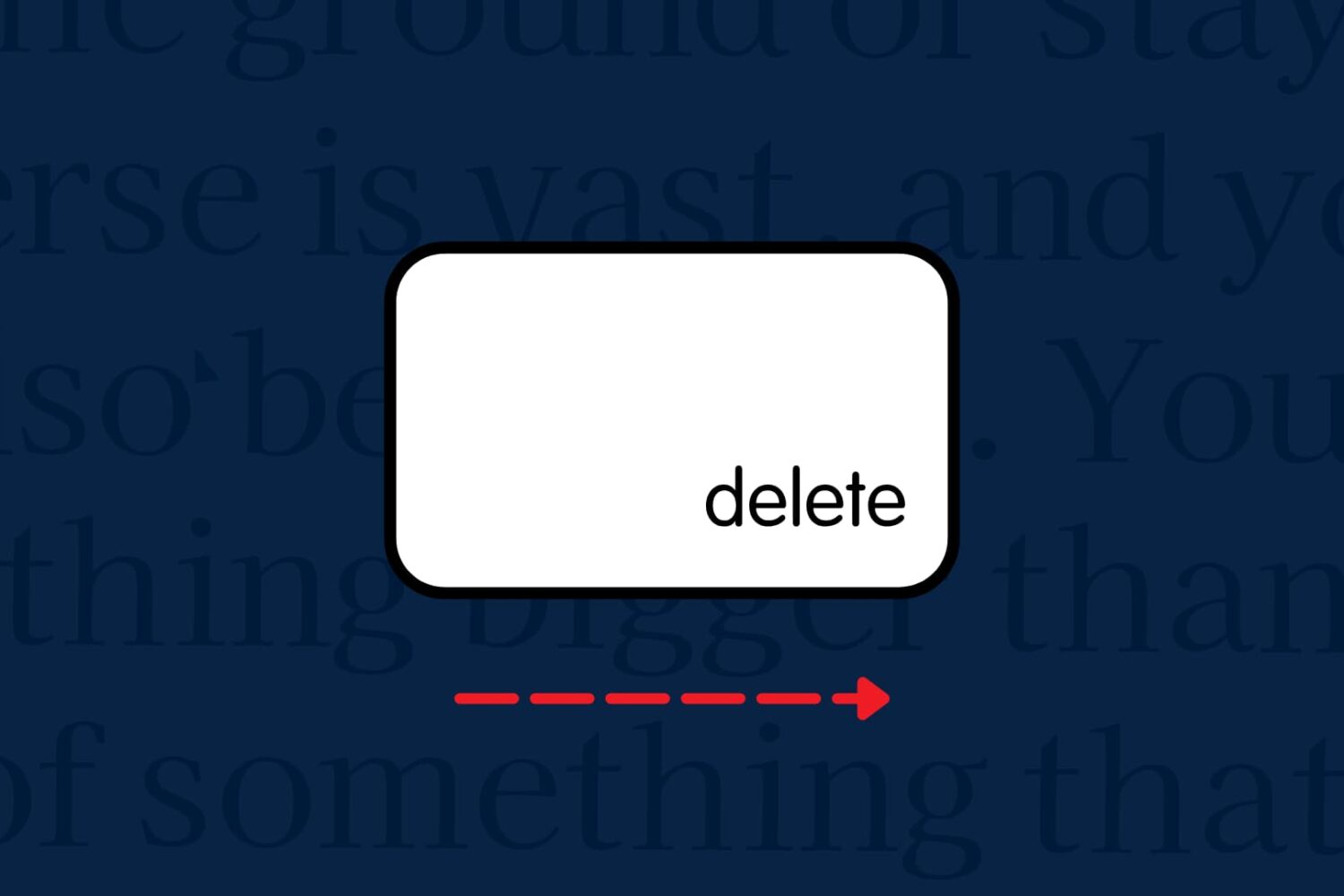 Keyboard delete key to show forward delete text on Mac