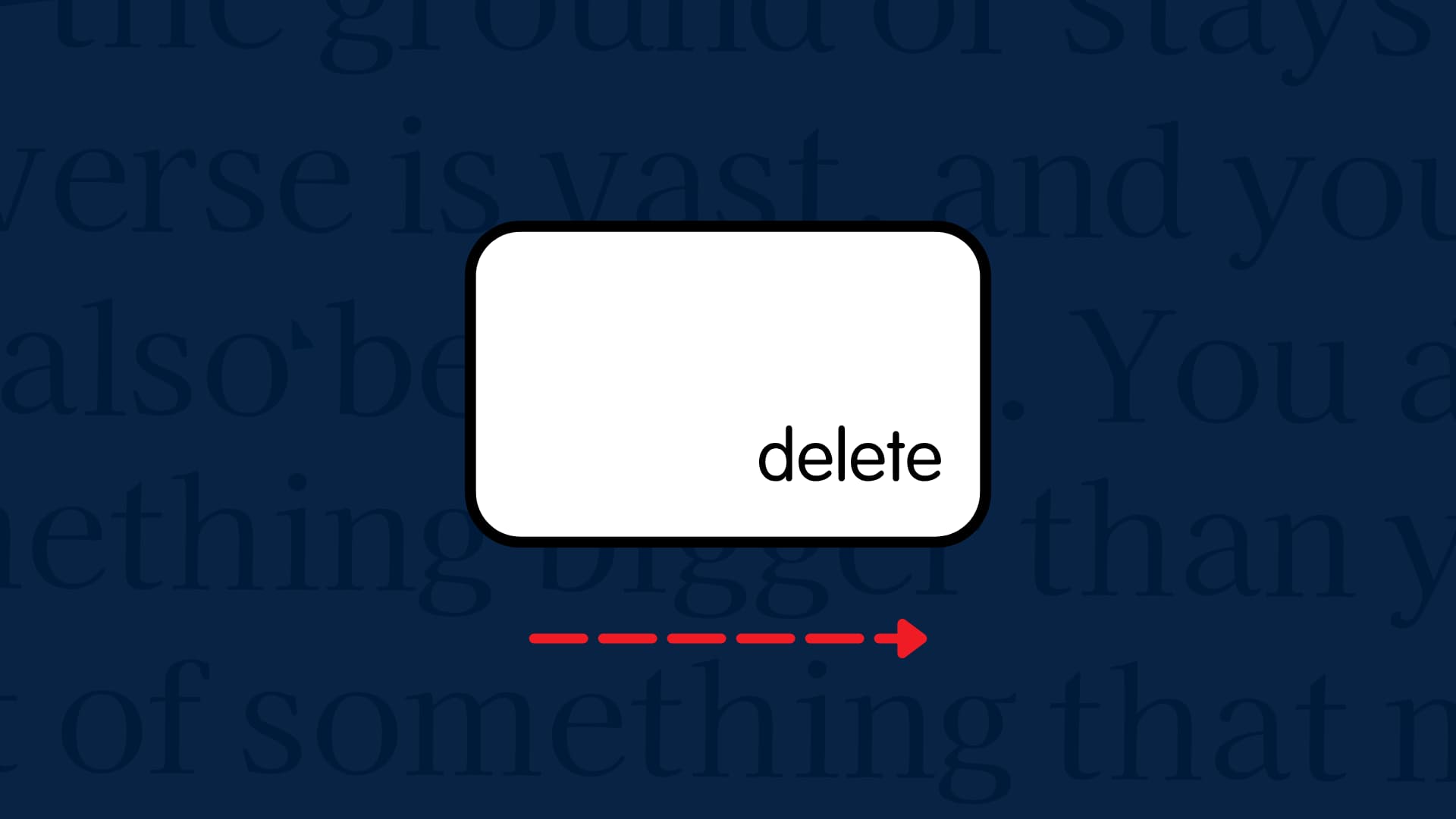 Keyboard delete key to show forward delete text on Mac