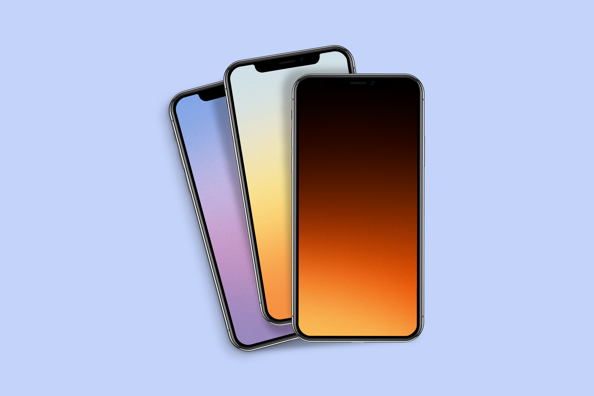 Four seasons of gradients wallpaper for iPhone