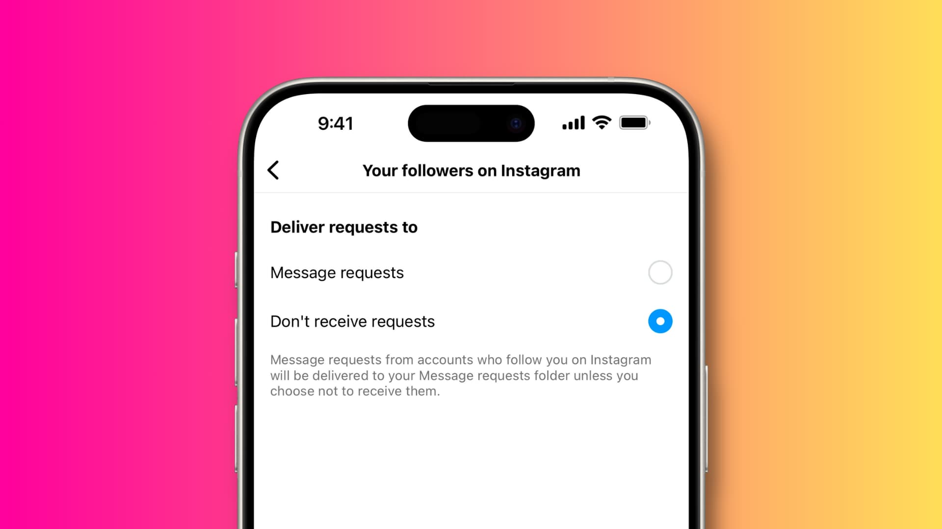 How to turn off direct messages on Instagram