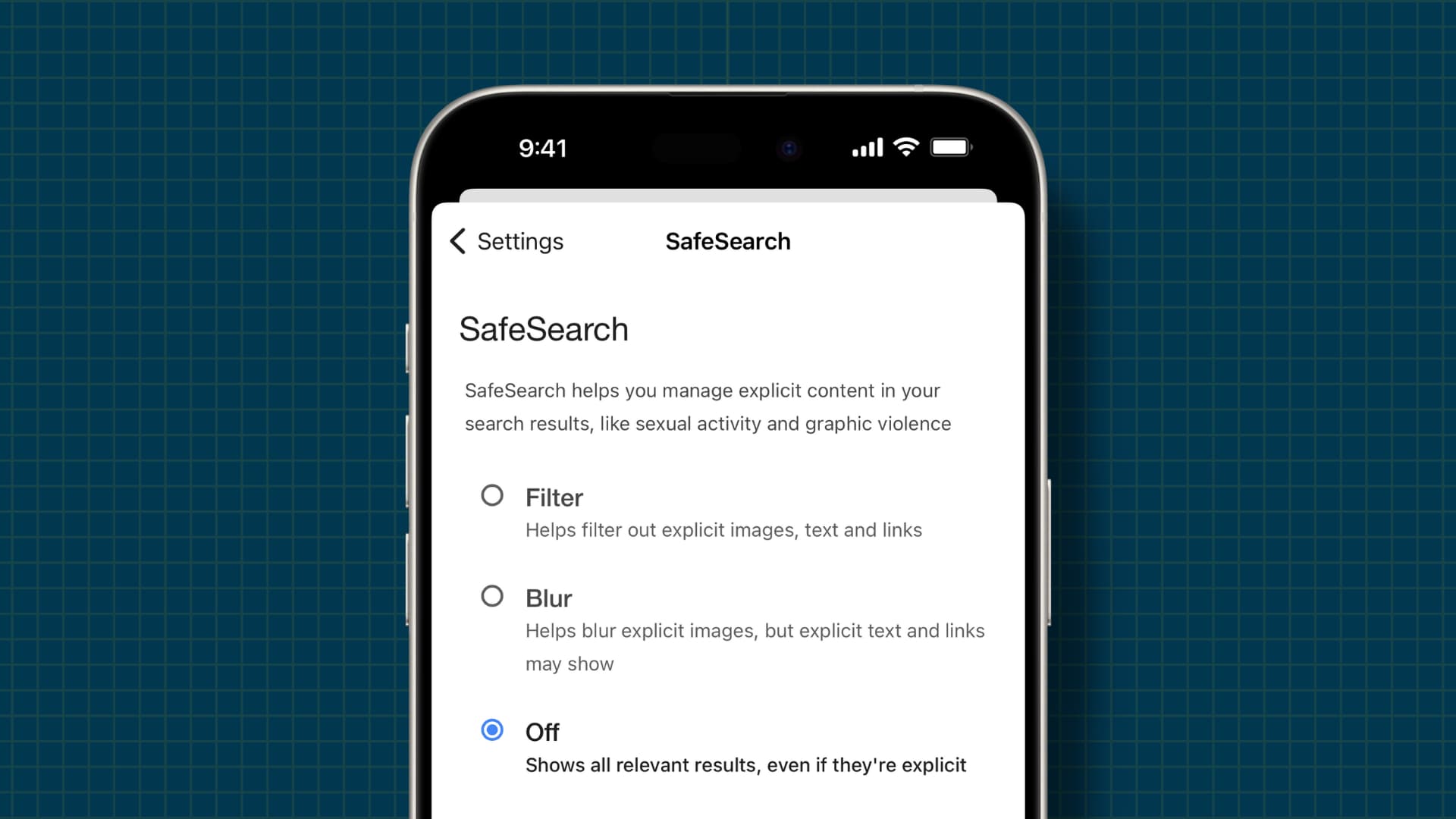 Safe Search Filters On Iphone And Ipad