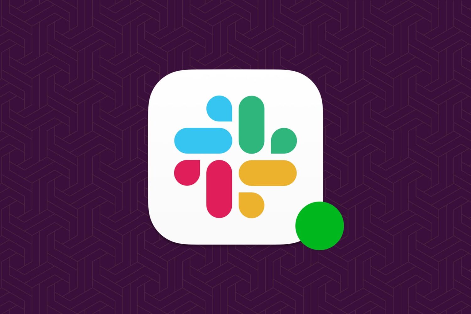 Slack app icon with green online dot next to it