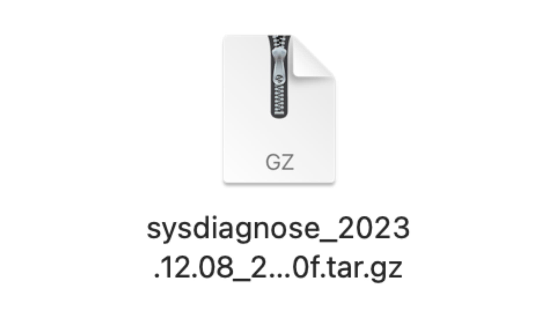 Mac sysdiagnose file