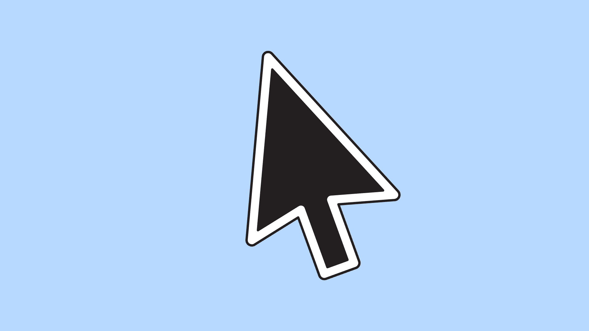Big mouse pointer icon