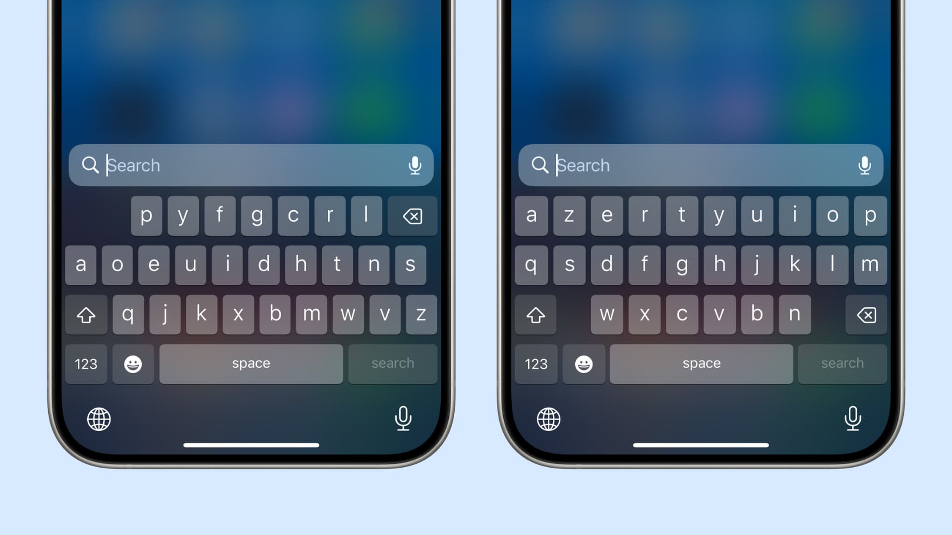 Keyboard layout changed on iPhone