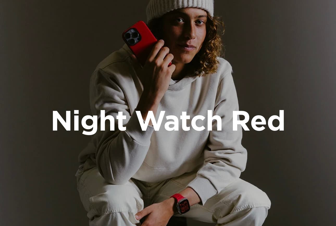 Nomad releases limited edition Night Watch Red Sport Band for Apple Watch & Sport Case for iPhone 15 Pro