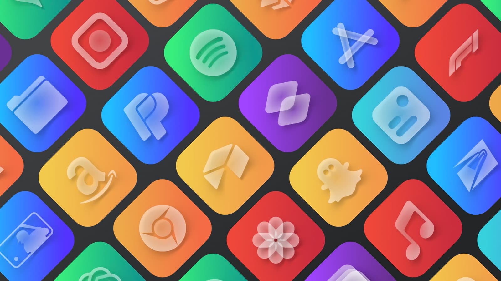 Ripple theme gives your Home Screen’s icons a colorful, yet subdued look