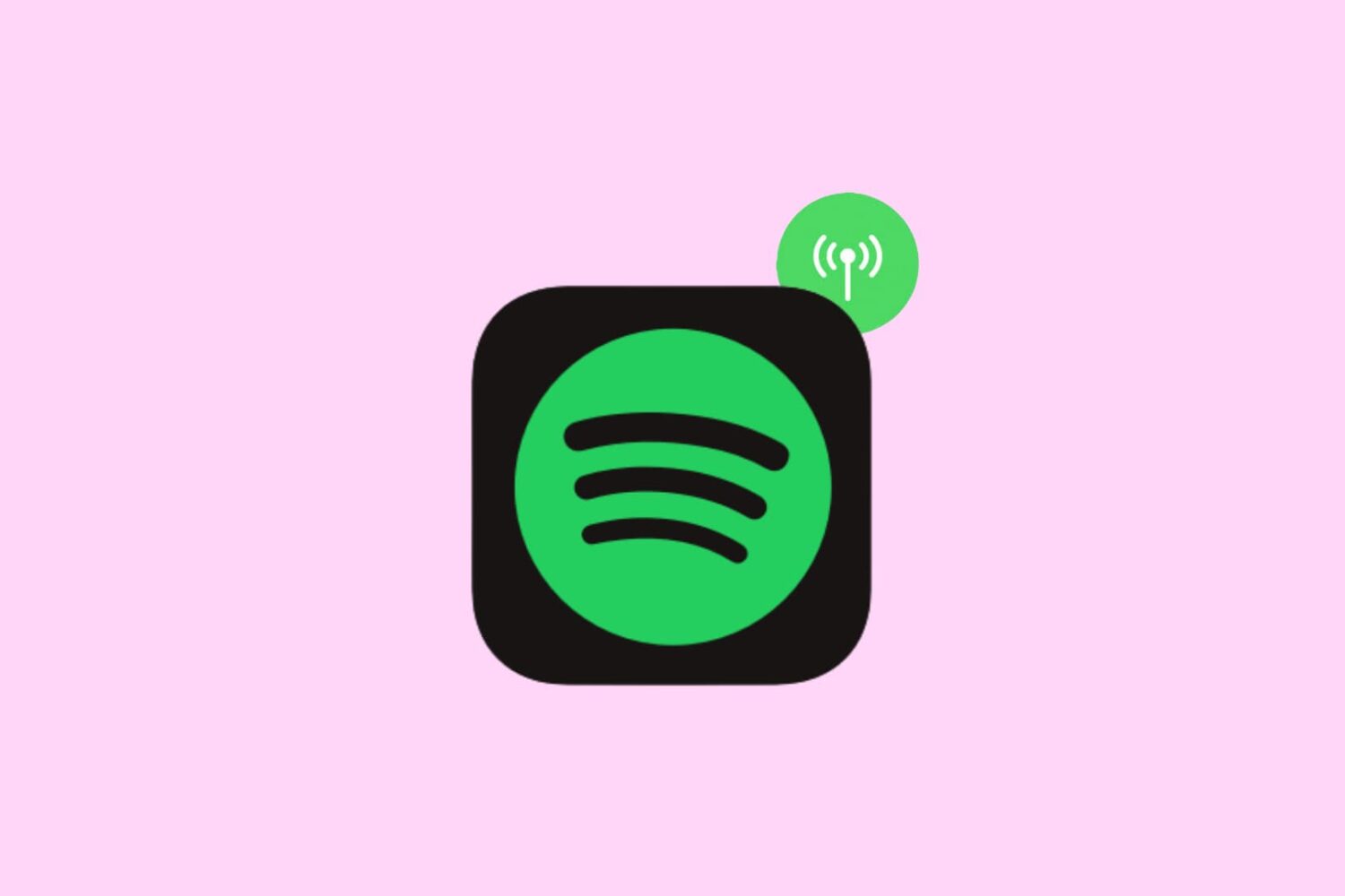Spotify app icon with green cellular icon
