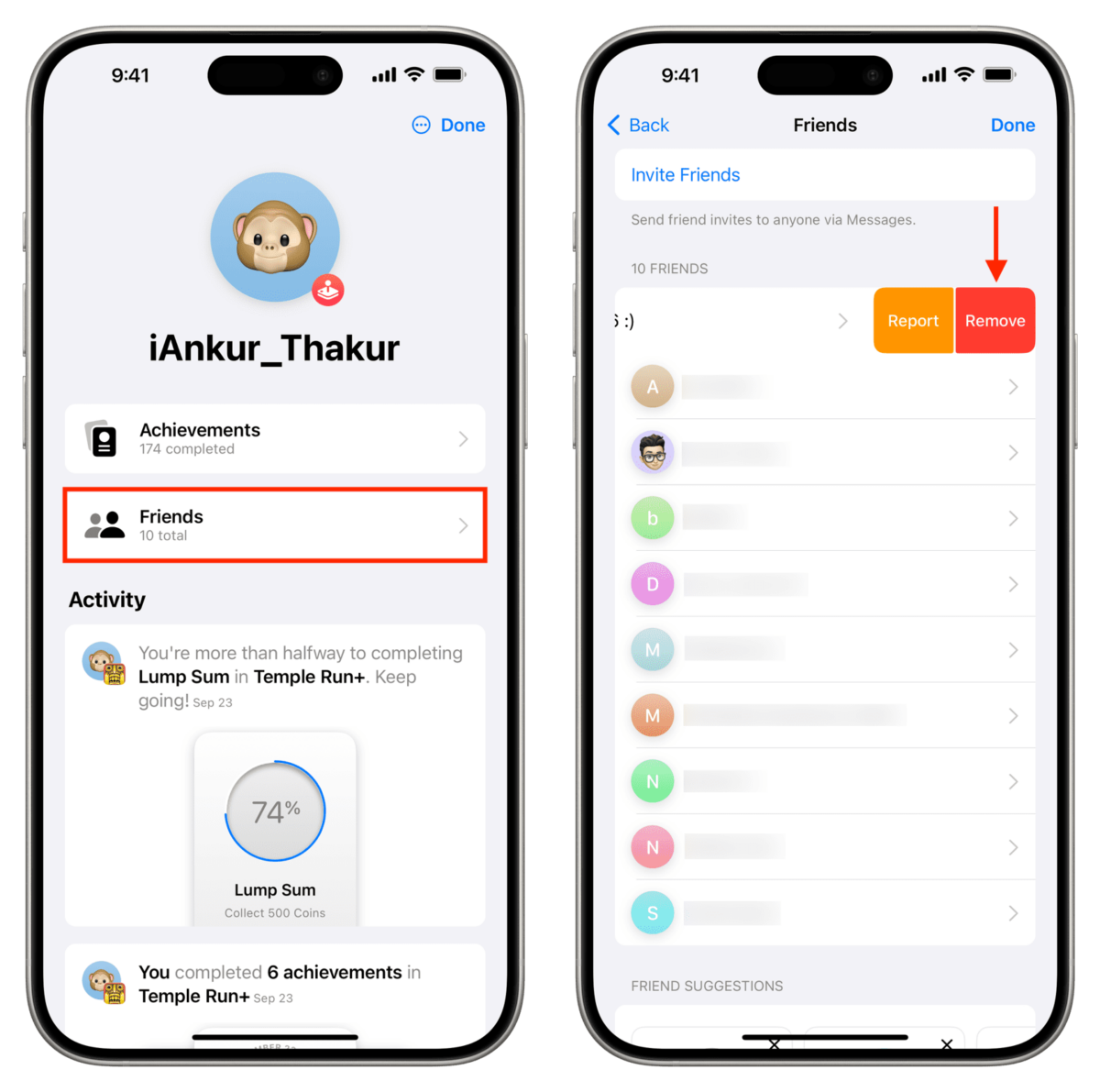 Remove Friends Button How to remove friends from Game Center on iPhone, iPad, or Mac