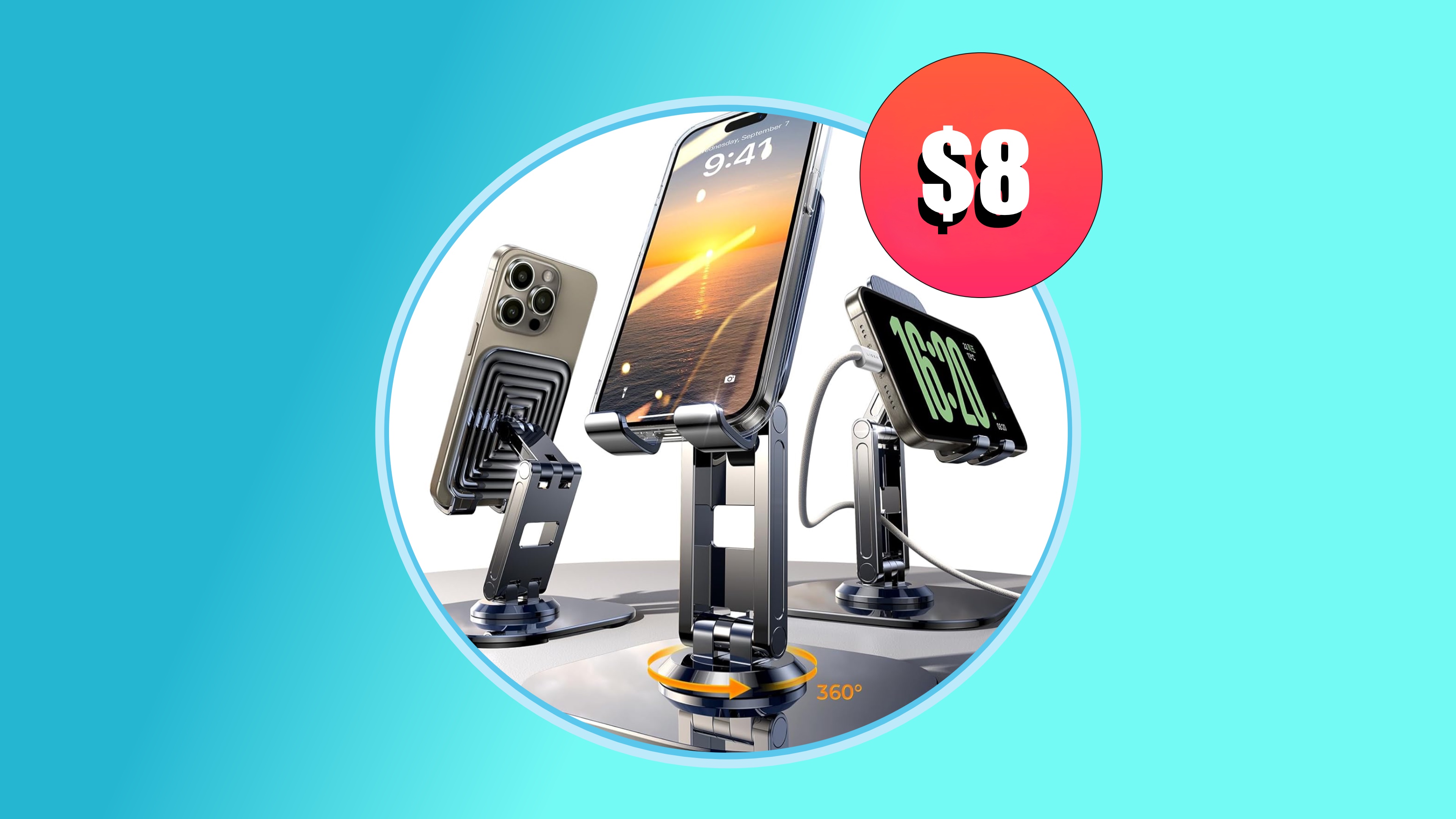 The popular $8 adjustable iPhone stand (2-pack) deal is back