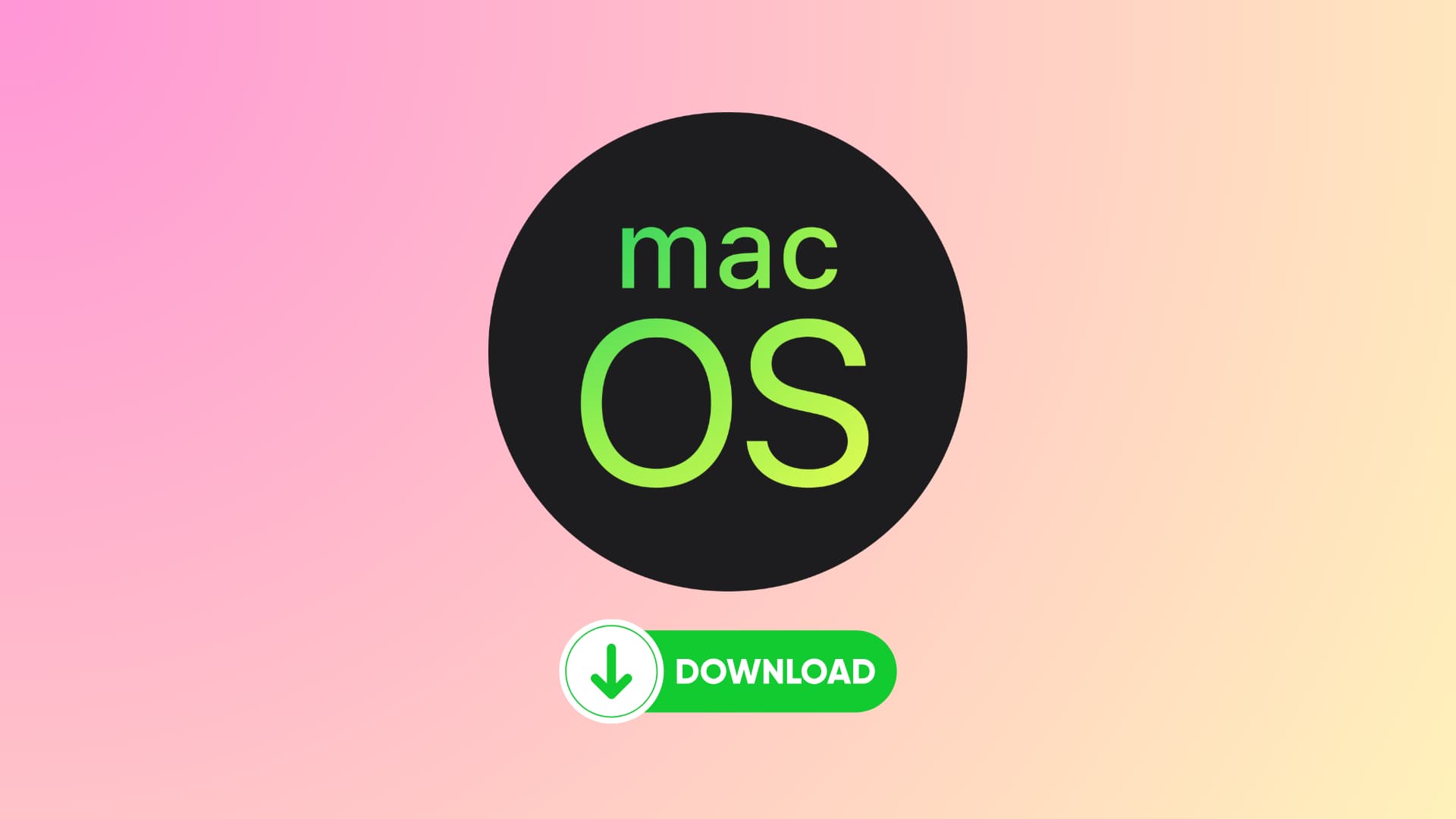 macOS logo with a Download button
