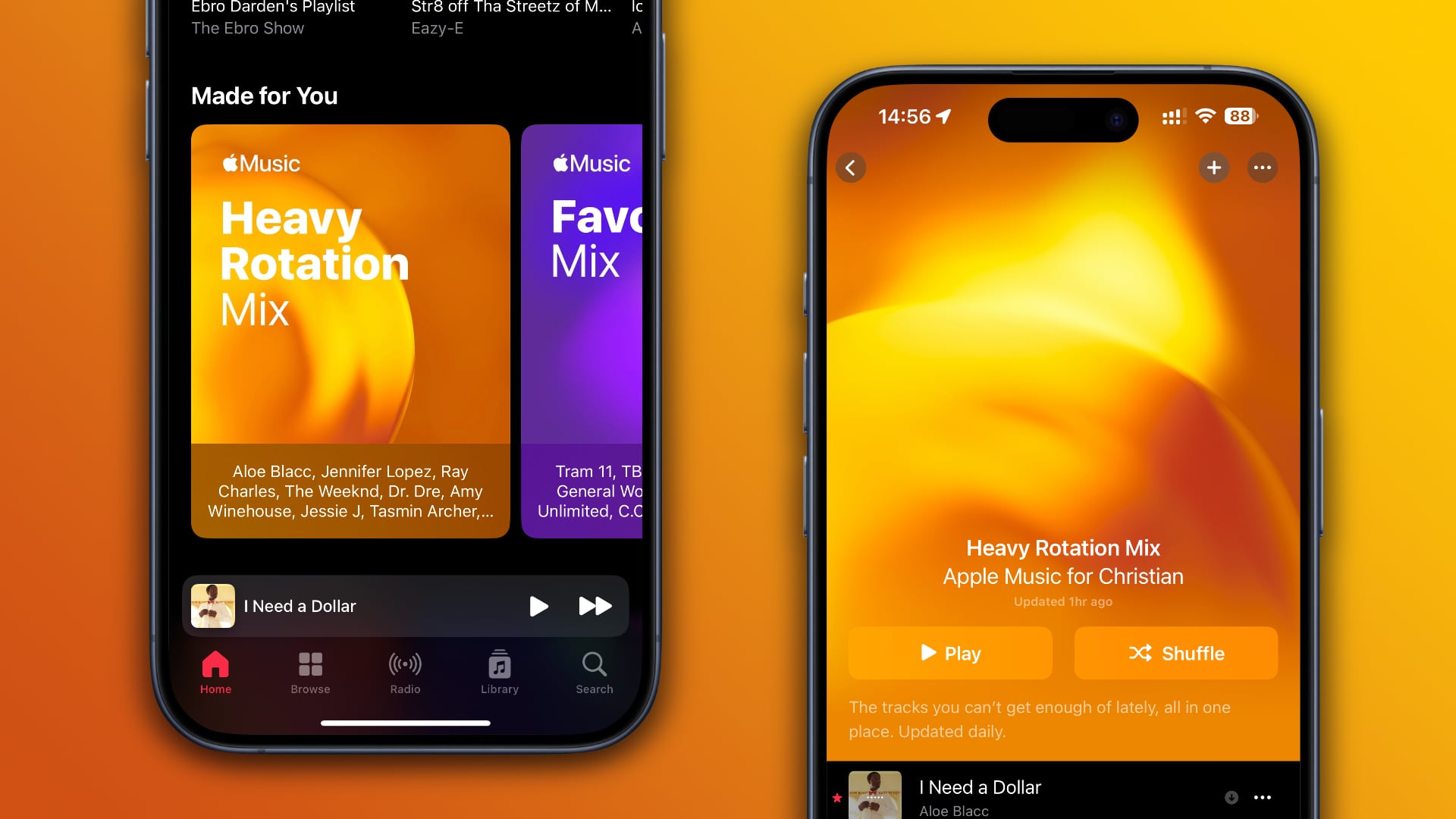 “Heavy Rotation Mix” is Apple Music’s first personalized playlist updated daily
