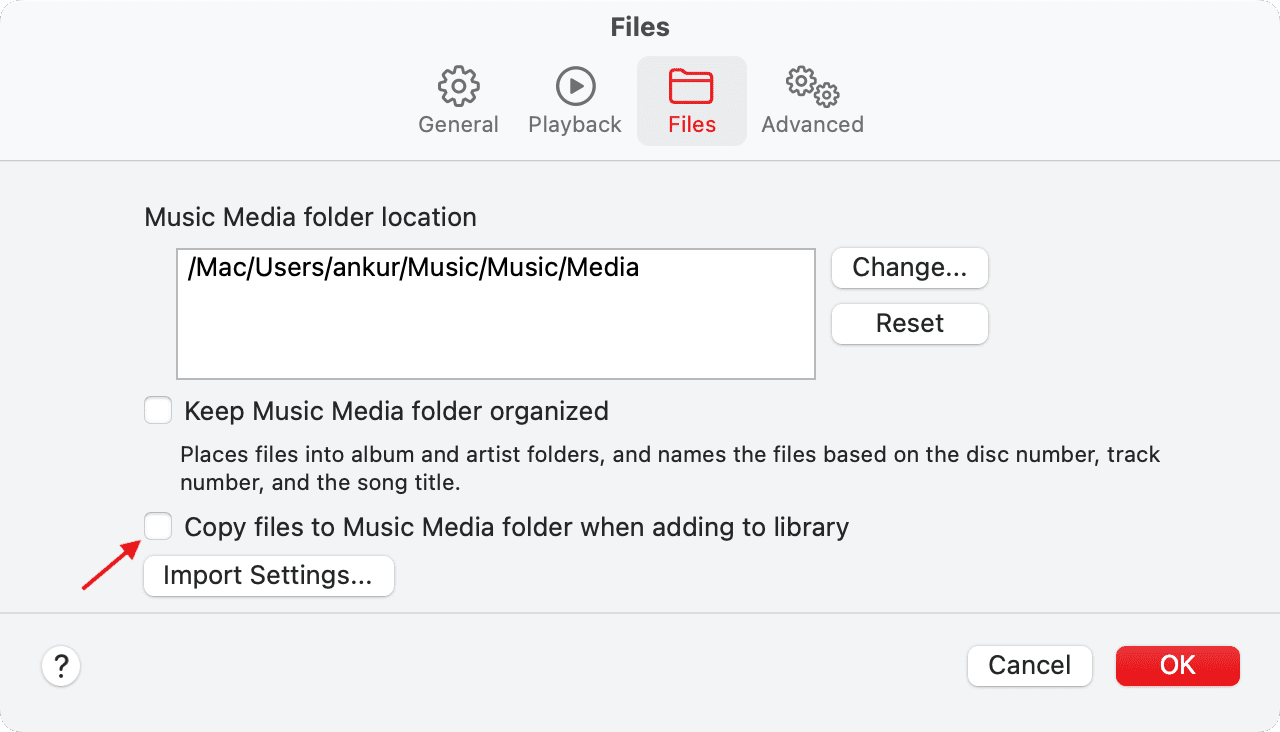 Copy files to Music Media folder when adding to library
