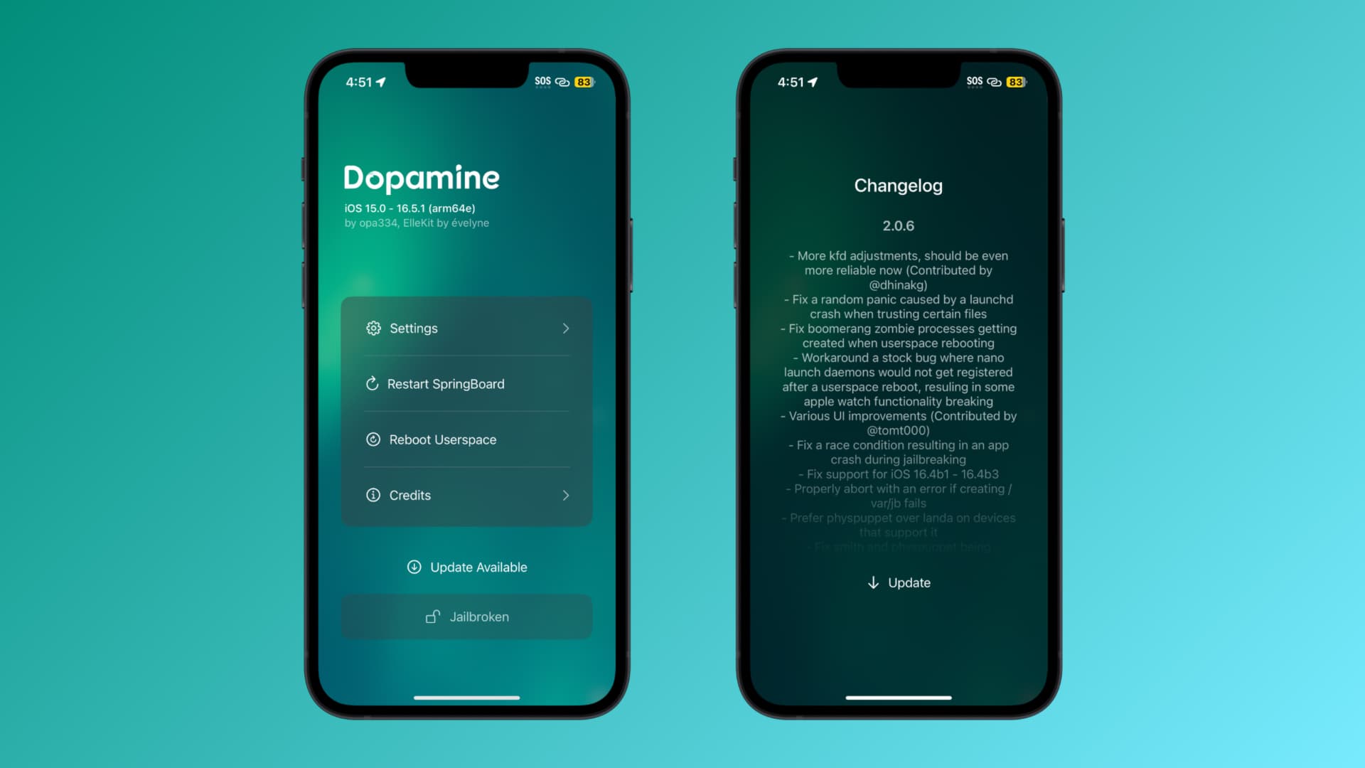 Dopamine v2.0.6 released with several enhancements to jailbreak stability and reliability