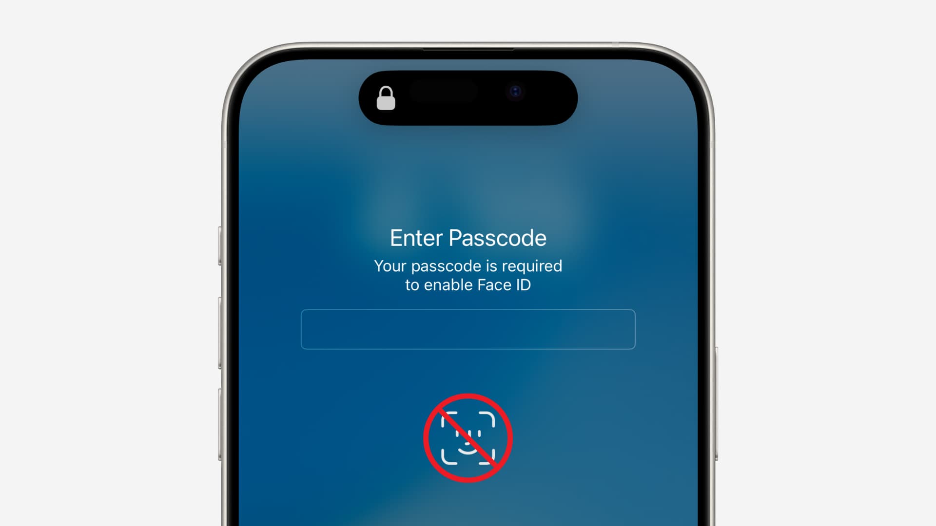 Face ID blocked on iPhone
