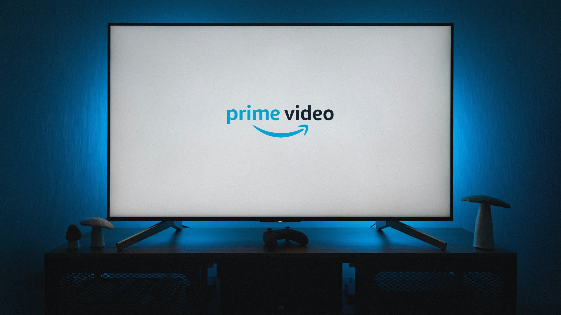 Smart TV displaying Amazon Prime Video logo