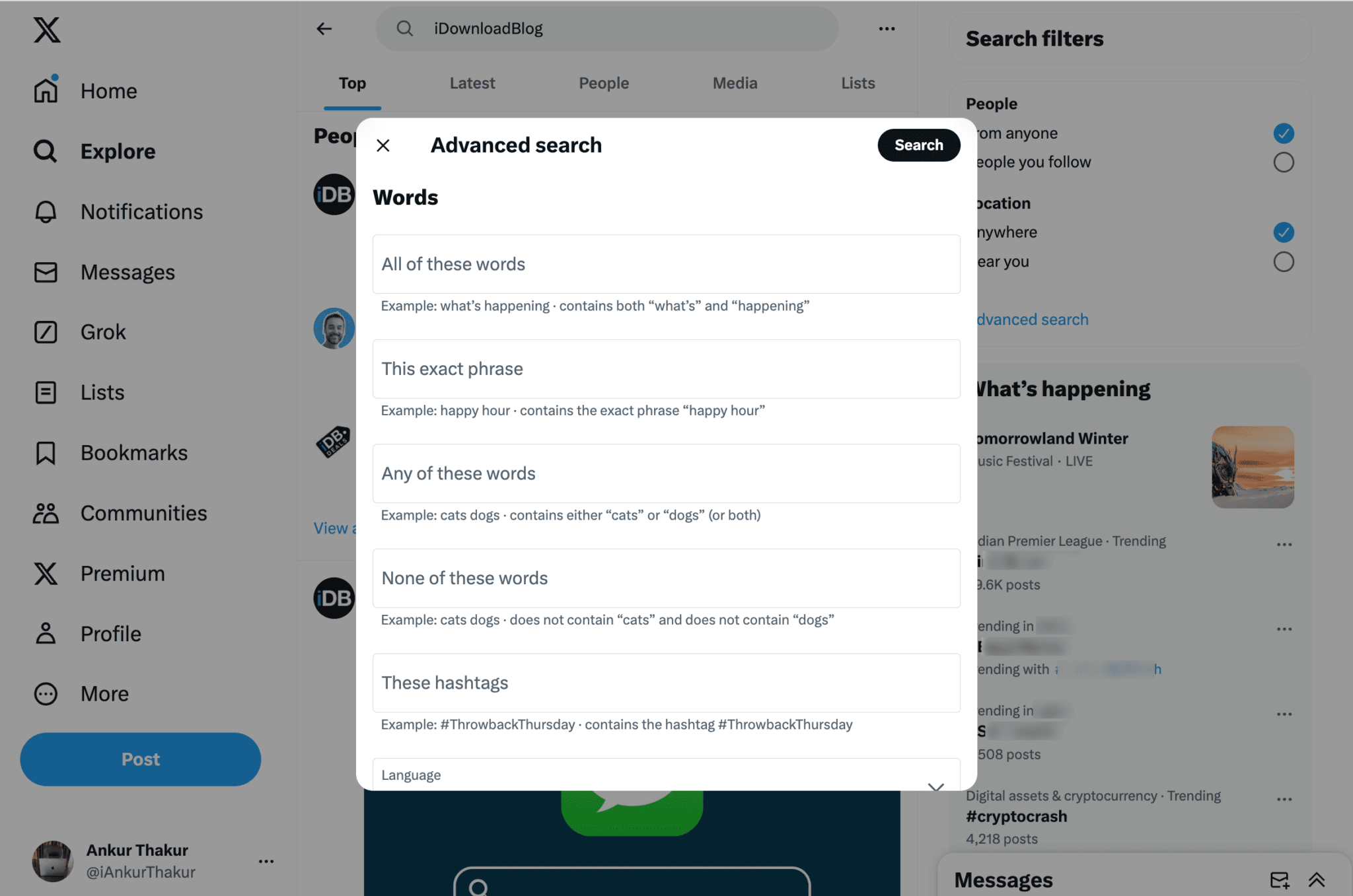 Twitter Search Button How to use Twitter (X) search like a pro