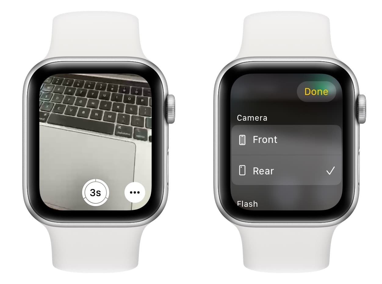 Camera Remote app on Apple Watch