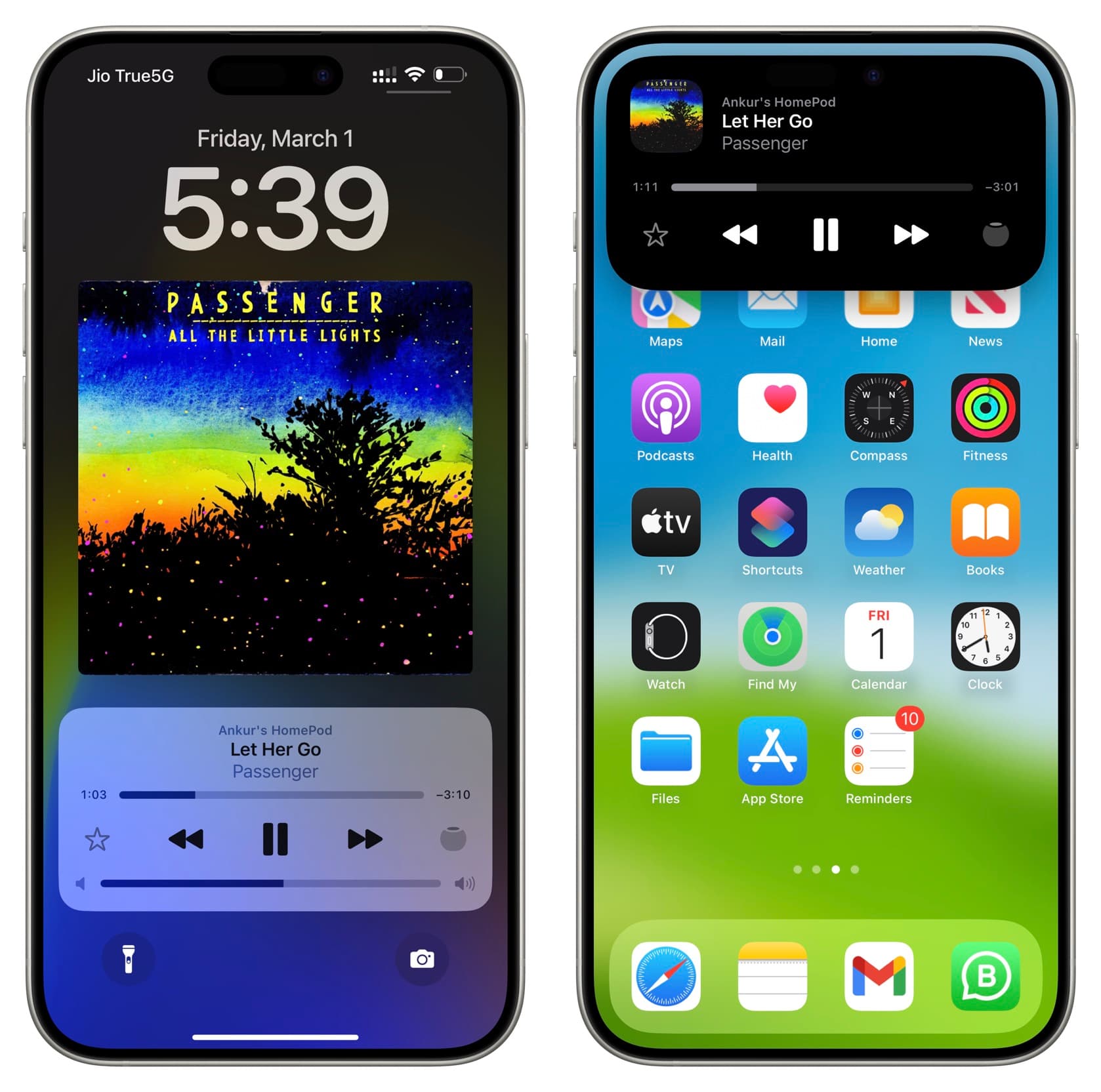 Control HomePod music from Now Playing widgets on iPhone Lock Screen and Dynamic Island